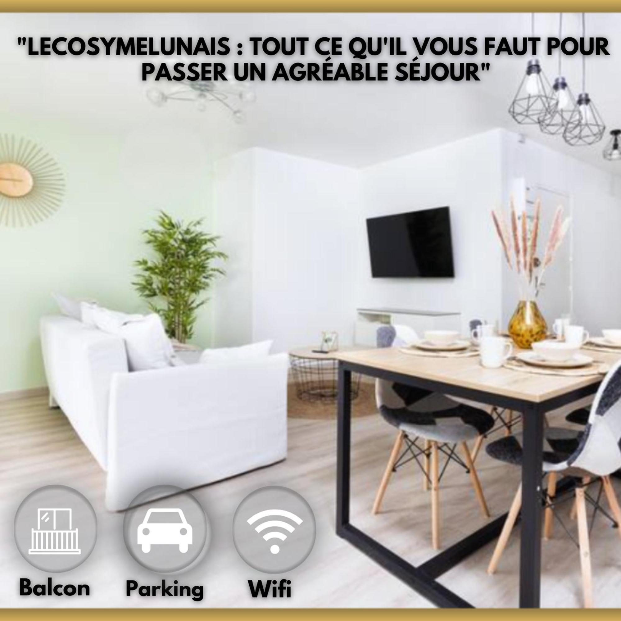 Lecosymelunais : Parking Gratuit + Balcon Amenage